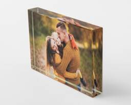 Crystal Photo Block - Bloc Lluniau Crisial Picture Frame Personalised Gift Cymraeg - thumbnail 1