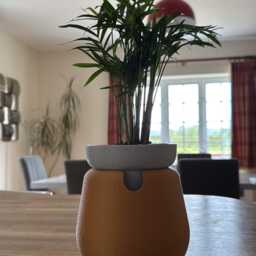 Solstice - Self-Watering Planter. Modern 3D Printed Indoor Plant Pot With Built-In Reservoir - thumbnail 2