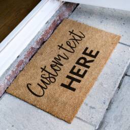 Custom Text Here - Personalized Doormat Porch Decor New Home D??cor Housewarming Gift Choose Your Font - thumbnail 2
