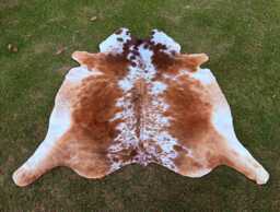 Genuine Brown White Speckled Cowhide Rug - Authentic Brazilian Hair On Cow Hide Large Western Farmhouse Area Decor- Ideal Gift For Her - thumbnail 1