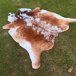Genuine Brown White Speckled Cowhide Rug - Authentic Brazilian Hair On Cow Hide Large Western Farmhouse Area Decor- Ideal Gift For Her - thumbnail 3