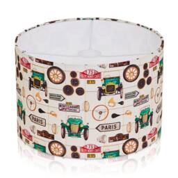 Vintage Motor Racing Car/Signs Lampshade, Ceiling Light Table Lamp Shade