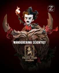 The Wandering Scientist - Cartoon Survival Explorer Wilson Resin Figure 16K - thumbnail 1