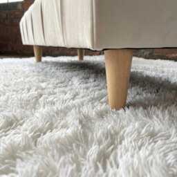 Handmade Cream Velvet Ottoman Bench - Chesterfield Style Footstool - thumbnail 4