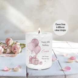 Personal Candle, Ceramic Birthday Gift, Tealight Holder, Candle For Her, 18Th Milestone - thumbnail 3