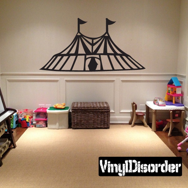 Circus Tent Vinyl Wall Decal Or Car Sticker - Mv008Et - image 1