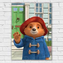 Paddington Bear Tv Print - Outside Waving Wall Art - thumbnail 2