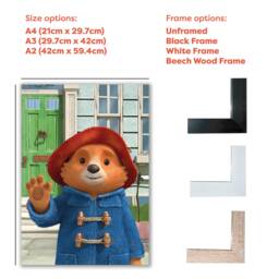 Paddington Bear Tv Print - Outside Waving Wall Art - thumbnail 3