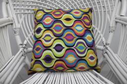 Kilim Pillows, Pillow Covers, Antique 16x16 Boho Chic Cushion Case, Striped Cushion, Throw Pillow, 1 - thumbnail 1