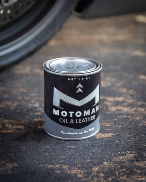 Oil & Leather Scented Motorcycle Candle - Soy Wax Cedar Pine Wood Wick Reusable Metal Container Gifts For Him Or Her - image 1