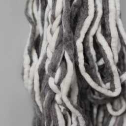 Knitted Wall Hanging. Large Macrame Fiber Yarn Tapestry - thumbnail 3