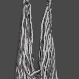 Knitted Wall Hanging. Large Macrame Fiber Yarn Tapestry - thumbnail 2
