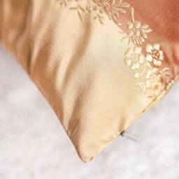Beige Light Copper Rust Decorative Throw Pillow Cover, Silk Cinnamon Striped Cushion Covers, Farmhouse High End Pillowcase, Boutique Pillows - thumbnail 3