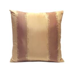 Beige Light Copper Rust Decorative Throw Pillow Cover, Silk Cinnamon Striped Cushion Covers, Farmhouse High End Pillowcase, Boutique Pillows