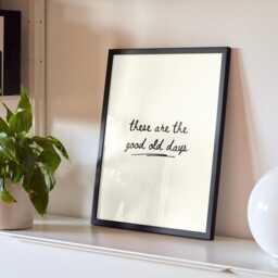 Bedroom Prints, Prints With Quotes, Good Old Days, Handwriting Family Wall Art, For Living Room, Lounge Decor, Quotes - thumbnail 3