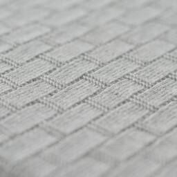 Hand Knitted Merino Wool Baby Blanket Grey Newborn Photo Prop - thumbnail 3