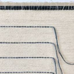 Large Wool Wall Hanging - Natural Fiber Art Tapestry Decoration Minimalist Neutral Decor Handmade Textile - thumbnail 3