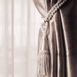 "D??copro Curtain & Drapery Tassel Tieback, Adjustable Cord Length, Length 5 1/2"", Spread 24" - thumbnail 3