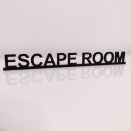 Escape Room Door Sign, Acrylic Topper, Shelf Decor, Frame Art, Wall Novelty Sign Gift For Him Her