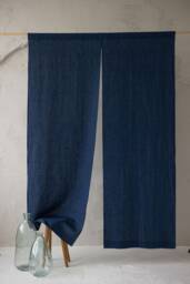 Linen Noren Curtain, Japanese Doorway Divider, Natural Room Partition, Minimalist Home Decor, Traditional Panel, Panel - thumbnail 1