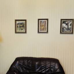 Framed Handmade Cross Stitch Church Landscape Wall Decor - thumbnail 4