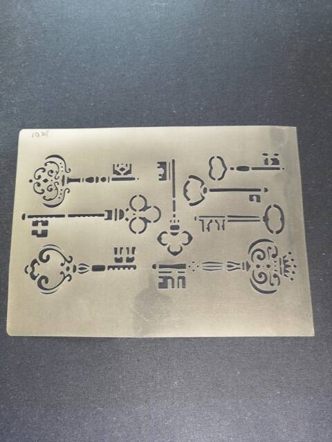 Keys Stencil, Flexible, Reusable, 125Micron, Wall Decor, Home Decor, Furniture Painting, Card Making, Craft Stencil From Bitofeverythingbyb