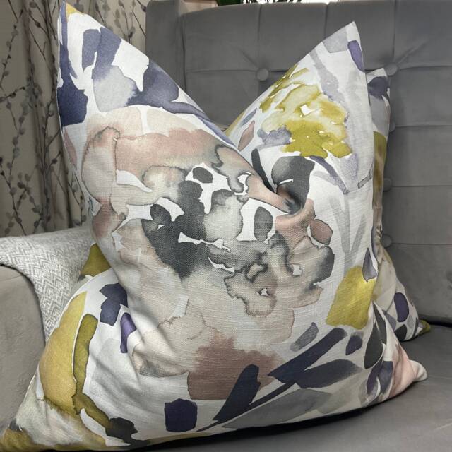 Mirren Abstract Cushion Cover, Pillow Sham, John Lewis & Partners Fabric Designer High Quality Handmade Double Sided Made in UK - image 1