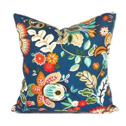 Outdoor Pillow Cover With Zippers, Easy To Use & Washable, Pick Your Favorite Flowers - thumbnail 3