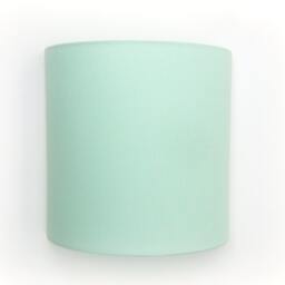 Semi-Circular Wall Light in Plain Fabric, Anise Green, Mint/Khaki, Entrance Hall, Living Room, Office, Bedroom - thumbnail 2