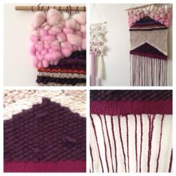 "Woven Wall Hanging, Medium Tapestry, Weaving - " - thumbnail 2