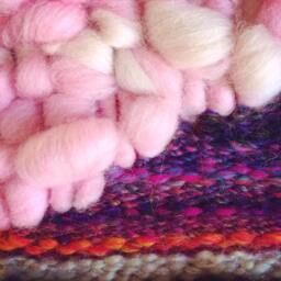 "Woven Wall Hanging, Medium Tapestry, Weaving - " - thumbnail 3
