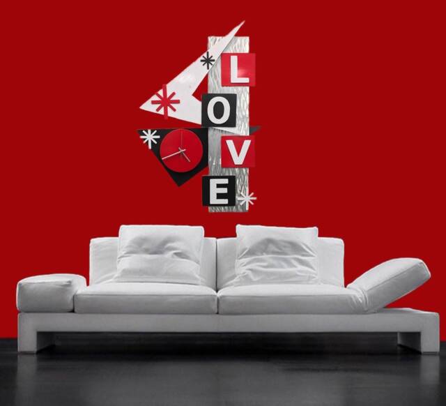 Art Deco Large Contemporary Clock By Artist Tony Viscardi - image 1