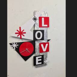 Art Deco Large Contemporary Clock By Artist Tony Viscardi - thumbnail 2