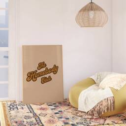 Retro 1970S The Homebody Club Print - 70S Beige Brown Orange Colour Palette, Typography, Bohemian Warm Colours - thumbnail 3