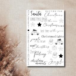 Candle Tattoos in Various Designs - Waterslide Decals Decorating Candles Christmas Advent New Year's Eve - thumbnail 3