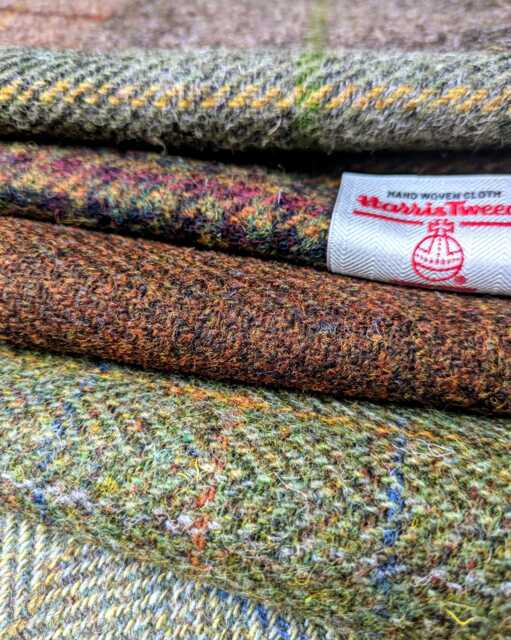 New Harris Tweed Fabric Set Of Four Colours - image 1
