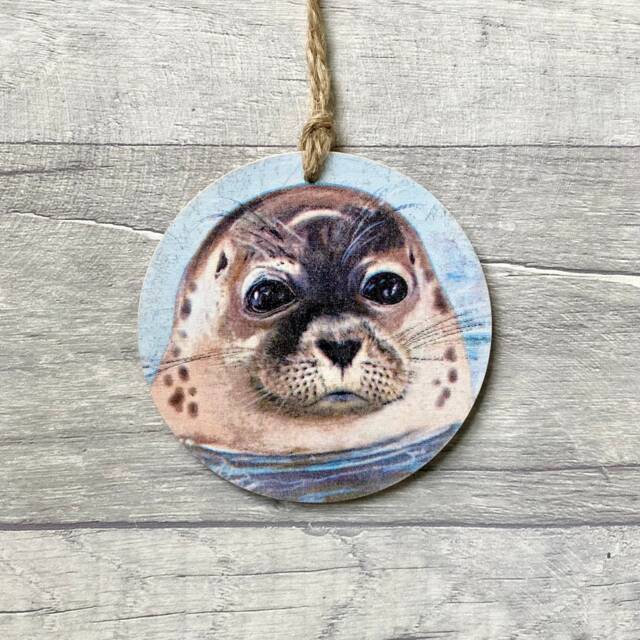 Seal Decoration, Nautical Ornament, Coastal Wall Decor For Beach Lover, Handmade Gifts - image 1