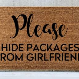 Please Hide Packages Doormat, From Husband, Funny Coir Shopping Addict - thumbnail 4