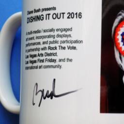 Reduced Political Memorabilia/Satirical Hillary Ceramic Mug With Pun, & Quote/ Limited Edition - 15 Signed Numbered - thumbnail 2