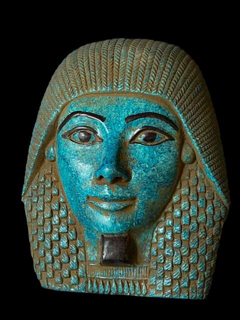 Egyptian Mask Statue Ancient Egypt Replica Artifact - image 1