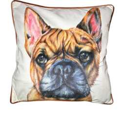Dog Pattern Cushion - Malini Luxury Home Decor - 45x45cm - thumbnail 2