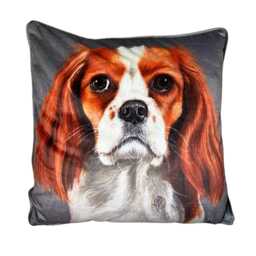 Dog Pattern Cushion - Malini Luxury Home Decor - 45x45cm - thumbnail 4