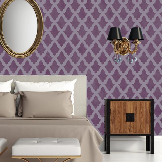 Wall Stencil Blossom Pattern - Reusable For Easy Wall & Fabric Decor - image 1