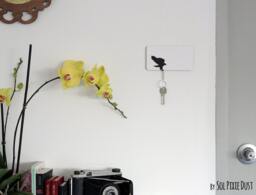 Hawk Attacking Silhouette Key Holder - Chain - thumbnail 1