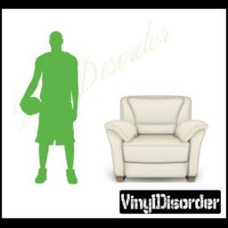 Basketball Vinyl Wall Decal Or Car Sticker - Basketballal007Et - thumbnail 1