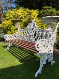 Coalbrookdale Style Ornate Garden Bench - thumbnail 1