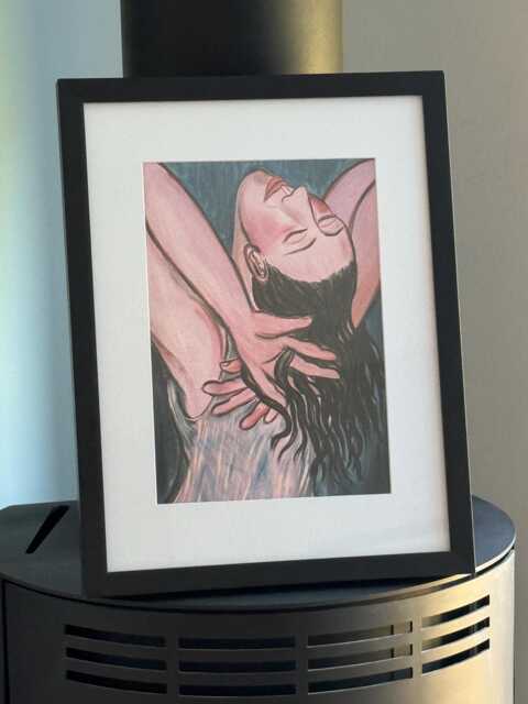 Eileen Cooper - Celia Glyndebourne Cover Print 2018 Mounted Framed Black Rare - image 1
