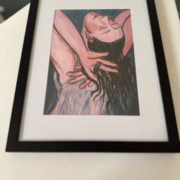 Eileen Cooper - Celia Glyndebourne Cover Print 2018 Mounted Framed Black Rare - thumbnail 2