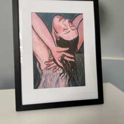 Eileen Cooper - Celia Glyndebourne Cover Print 2018 Mounted Framed Black Rare - thumbnail 4