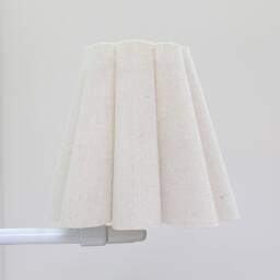 Handmade Scalloped Burlap Lampshade Mini Pleated Light Shade For Home Decor-5# - thumbnail 3
